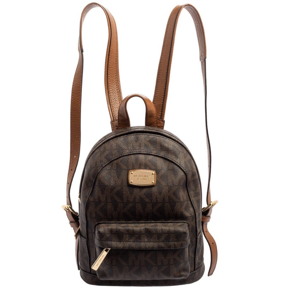 Michael Kors Signature Brown Backpack
